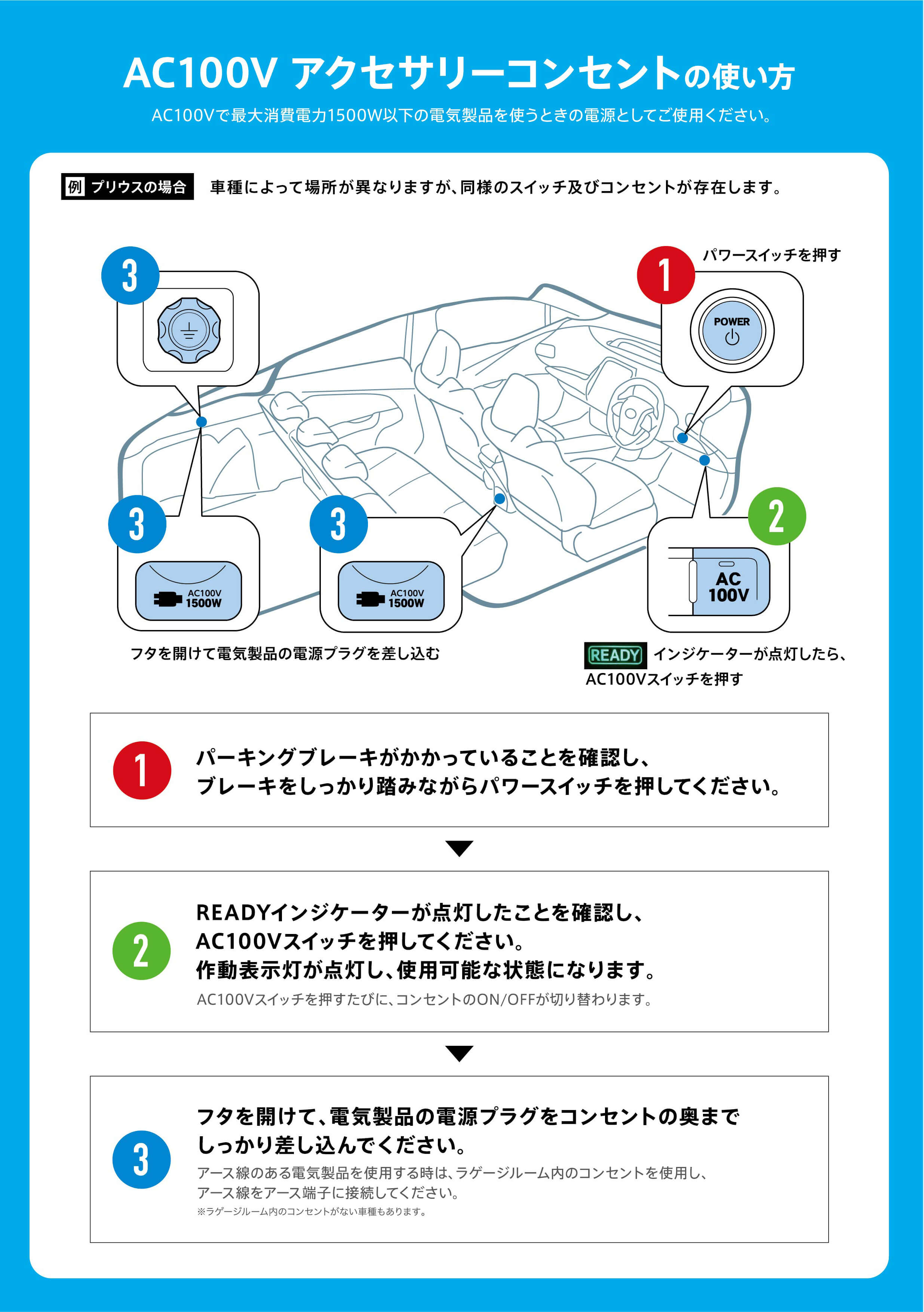 コンセントの使い方 ネッツ岩手公式 岩手で トヨタ車 のことなら ネッツトヨタ岩手へ コンセントの使い方 ネッツ岩手公式 岩手で トヨタ車 のことなら ネッツトヨタ岩手へ